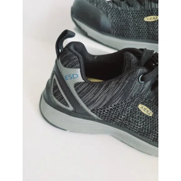 KEEN Utility Sparta Alloy Toe Lace Up Safety Work Black Womens Shoes Size 6.5 - Picture 3 of 15